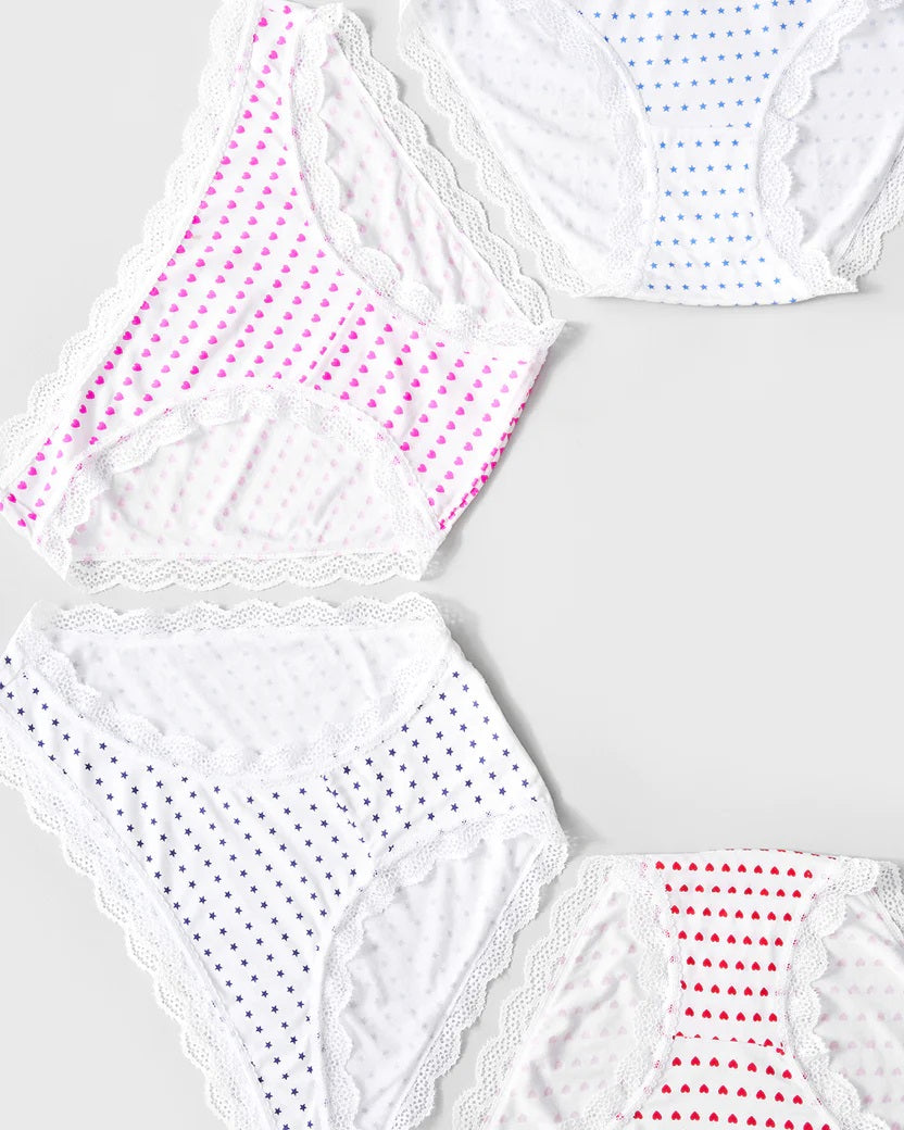 Stripe & Stare Hearts & Stars Knicker Box5060780294902– Escape Boutique ...