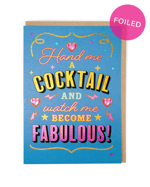 Cath Tate Cards HF2153 Cocktail Fabulous