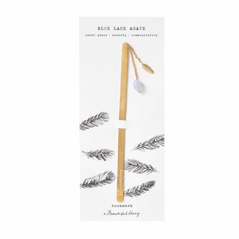A Beautiful Story Bookmark Blue Lace Agate AW26697