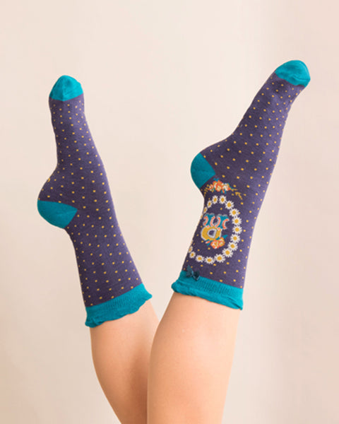 Powder AZR alphabet socks R