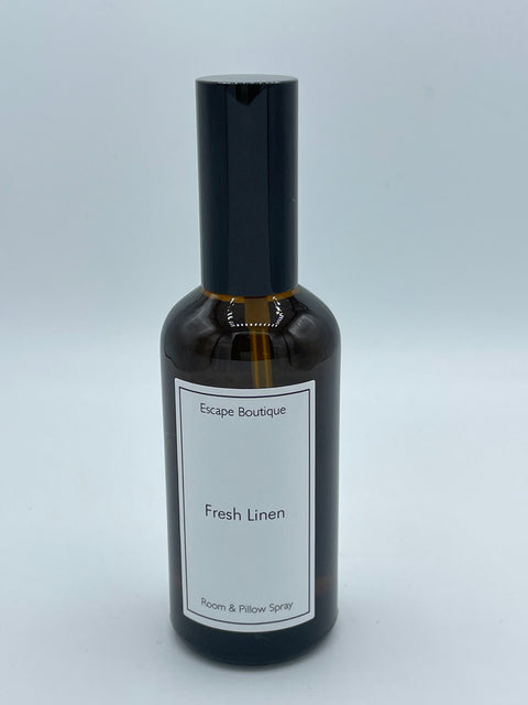 Fresh Linen 100ml Brown Glass Room Spray