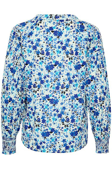 Part Two Namis Blouse In Blue Flower Print
