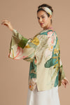 Powder PKJ19 Delicate Tropics Kimono Jacket - Sage Sage