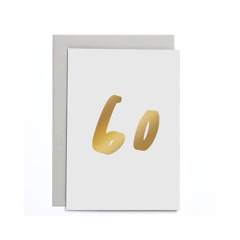 Old English Co Scc31 60Th Birthday Small Card