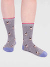 Thought SPW798 Kenna Bamboo Dog Socks in Grey Marle