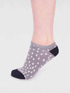 Thought SPW803 Serena Bamboo Spot Trainer Sock in Grey Marle