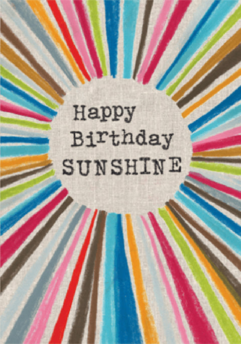 Sarah Kelleher CRA04 Happy Birthday Sunshine