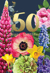 Sarah Kelleher Ff53 50 Happy Birthday Card