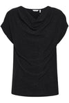 B Young Selina A Waterfall T-Shirt In Black Mix