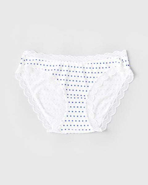 Stripe & Stare Knicker In Blue Star